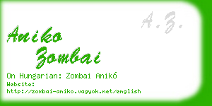 aniko zombai business card